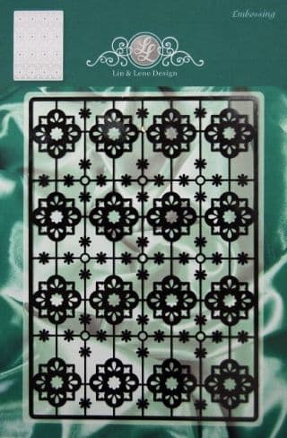 1201-0050 ~ FLOWER BACKGROUND ~ for Embossing