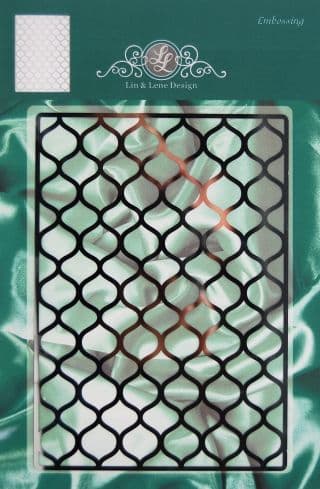 1201-0065 ~ CHICKENWIRE BACKGROUND ~ Embossing Template.