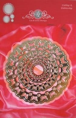 1201-0071 ~ BUTTERFLY CIRCLES ~ Cutting, Embossing dies