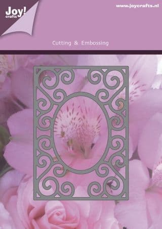 1201-0089 ~ FRAME ~ oval centre ~ JOY CRAFT Cutting, Embossing dies
