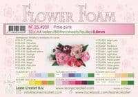 25.4209 ~ A4 Flower Foam - Pale Pink ~ 10 Sheets ~ by Leane Creatief Dies