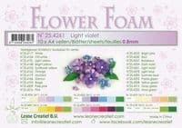 25.4261 ~ A4 Flower Foam - Light Violet ~ 10 Sheets ~ by Leane Creatief Dies
