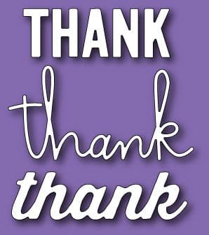 30051 ~ MANY THANKS~ Open Studio by Memory Box dies