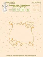 35.0201 ~ FRAME LEAVES ~ embossing folder ~ Leane Creatief BV