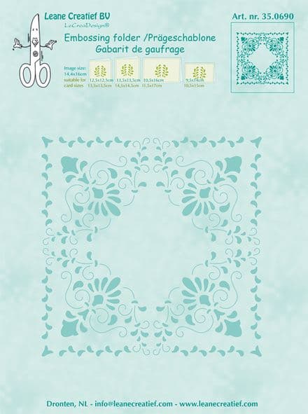 35.0690 ~ CURLICUE ~ Embossing Folder ~ Leane Creatief BV