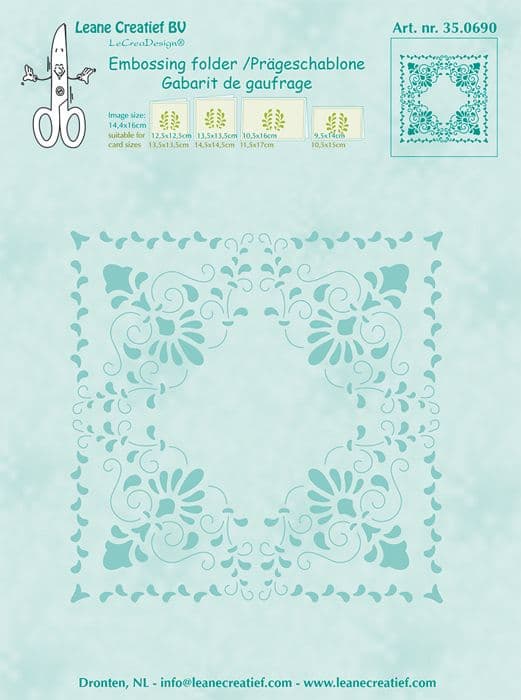35.0690 ~ CURLICUE ~ Embossing Folder ~ Leane Creatief BV