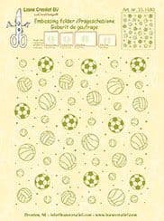 35.1680 ~ BACKGROUND SPORT ~ embossing folder ~ Leane Creatief BV