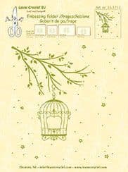 35.1710 ~ BIRDCAGE ~ embossing folder ~ Leane Creatief BV