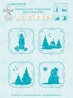 35.2632 ~ FRAMES WINTER ~ embossing folder ~ Leane Creatief BV