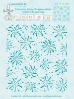 35.2649 ~ BACKGROUND FIREWORK ~ embossing folder ~ Leane Creatief BV