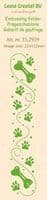 35.2939 ~ Border Paws & Bones ~ embossing folder ~ Leane Creatief BV
