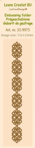 35.9975 ~ ELEMENTS ~ embossing folder border ~ Leane Creatief BV
