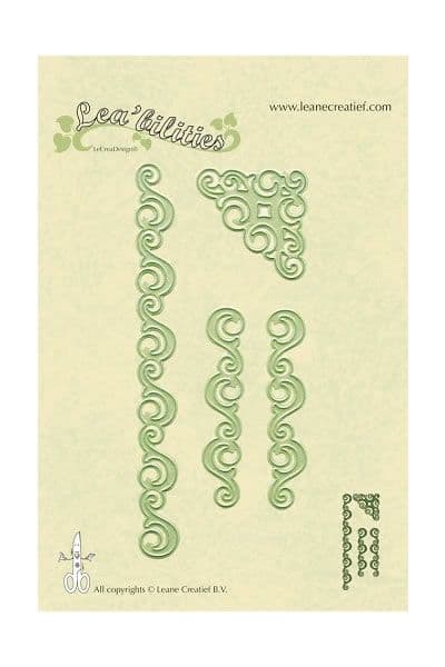 45.8107~ CURVED BORDER AND CORNER ~ Leane Creatief Die