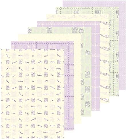 51.8824 ~ PRESENTS and BOTTLES ~ A5 Design Paper Assortment 16