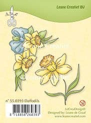 55.0393 ~ DAFFODILS ~ Leane Creatief Clear Stamp