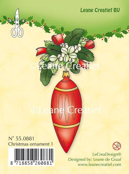 55.0881 ~ CHRISTMAS ORNAMENTS ~ Leane Creatief Clear Stamp
