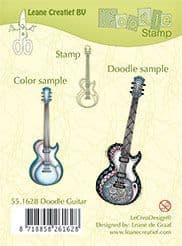 55.1628 ~ DOODLE GUITAR ~ Leane Creatief Clear Stamp