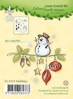 55.2373 ~ HOLIDAYS ~ Leane Creatief Clear Stamp