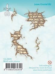 55.2809 ~ WALL WITH PLASTER ~ Leane Creatief Clear Stamp
