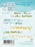 55.2878 ~ CHRISTMAS AND NEW YEARS GREETING ~ Leane Creatief Clear Stamp