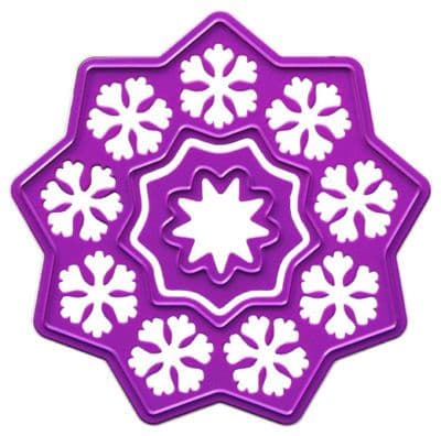6002/0014 DOUBLE CHRISTMAS STAR JOY CRAFTS Cut+Emboss dies