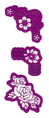 6002/0032 FLOWER CORNERS JOY CRAFTS Cut+Emboss dies