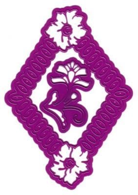 6002/0034 FLORAL DIAMOND +FLOWER JOY CRAFTS Cut+Emboss dies