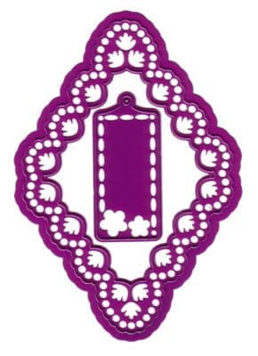 6002/0039 Lacy DIAMOND + TAG JOY CRAFTS Cut+Emboss dies