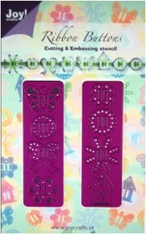 6002/0131 ~ RIBBON BUTTONS ~ JOY CRAFTS Cut+Emboss dies