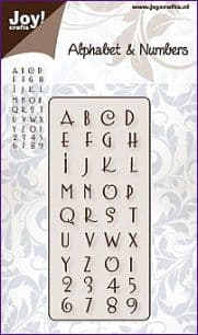 6002/0140 ~ ALPHABET & NUMBERS - ALPHABET 2 ~ Cutting, Embossing.