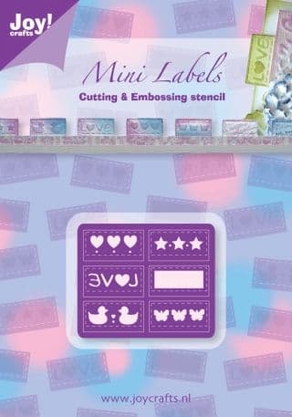 6002/0180 ~ MINI LABELS ~ JOY CRAFTS Cut+Emboss dies