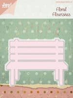 6002/0191 ~GARDEN BENCH ~ FLORAL FLOURISHES ~ JOYCRAFT Cut, Emboss die.