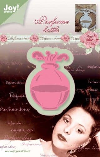 6002/0225 ~ PERFUME BOTTLE, ROUND ~ JOY CRAFTS Cut and emboss
