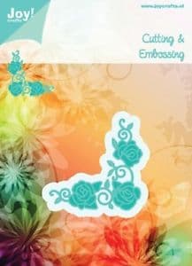 6002/0347 ~ ROSES CORNER ~ JOY CRAFTS Cut+Emboss dies