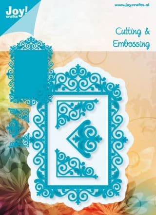 6002/0356 ~ FRAME & 3 CORNER DIES ~ JOY CRAFTS Cut+Emboss dies