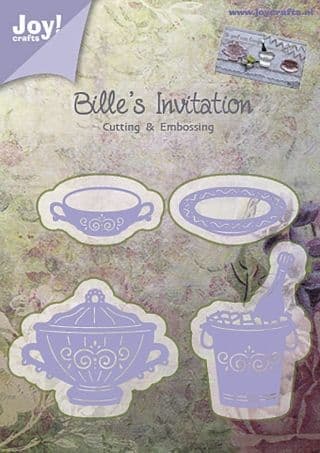 6002/0373 ~ WINE COOLER, TERRINE, SOUP CUP & SAUCER ~ JOY CRAFTS Cut+Emboss dies