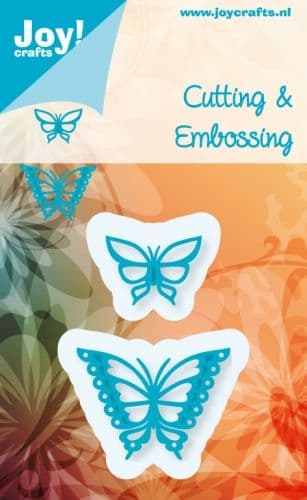 6002/0390 ~ BUTTERFLIES (2pc) ~ JOY CRAFTS Cut+Emboss dies