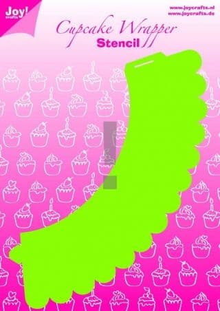6002/0752 ~ CUPCAKE WRAPPER ~ PLASTIC STENCIL