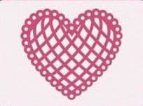 6003/0005 - LATTICE HEART ~ Floral Flourishes - JOY CRAFTS Cutting Stencil