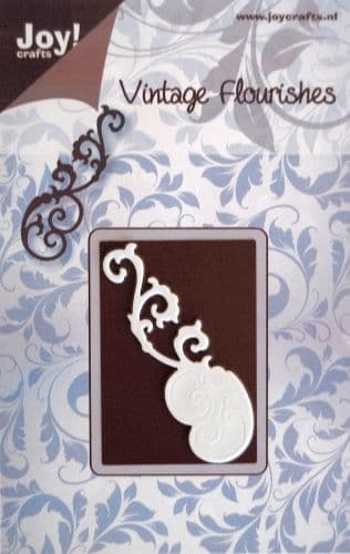 6003/0014 - FLOURISH 1~ Vintage Flourishes - JOY CRAFTS Cutting Stencil