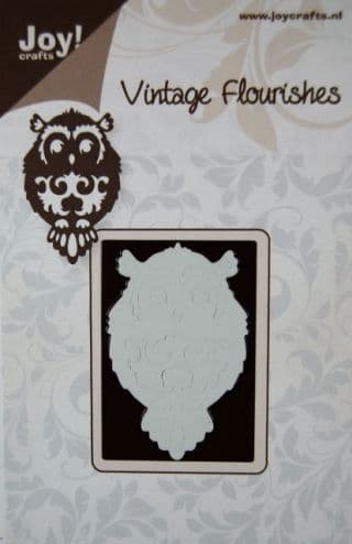 6003/0018 ~ OWL ~ Vintage Flourishes - JOY CRAFTS Cutting die