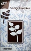 6003/0027 - BRANCH LEAVES (THICK) ~ Vintage Flourishes - JOY CRAFTS Cutting Stencil