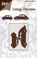 6003/0074 ~ FIAT AND VW BEETLE ~ VINTAGE FLOURISH ~ JOYCRAFT dies