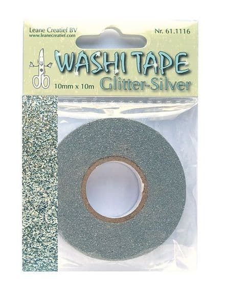 61.1116 ~ WASHI TAPE - SILVER ~ by Leane Creatief Dies