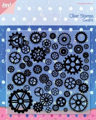 6410/0080 ~ GEARS ~ JOYCRAFTS CLEAR STAMP