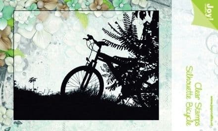 6410/0092 ~ SILHOUETTE BICYCLE ~ JOYCRAFTS CLEAR STAMP