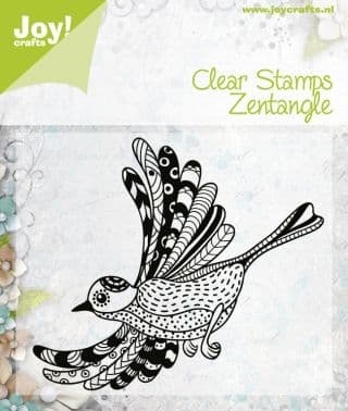 6410/0346 ~ ZENTANGLE BIRD ~ JOYCRAFTS CLEAR STAMP