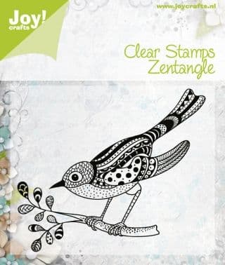 6410/0347 ~ ZENTANGLE BIRD 2 ~ JOYCRAFTS CLEAR STAMP