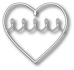 98452 ~ CREAM PUFF HEART ~ Memory Box ~ discontinued