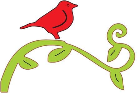 A168 ~ BIRD on a BRANCH ~ Cheery Lynn Designs die